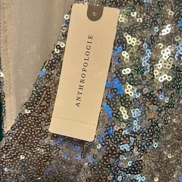 Anthropologie Sequin Wrap dress NWT! - Picture 3 of 12